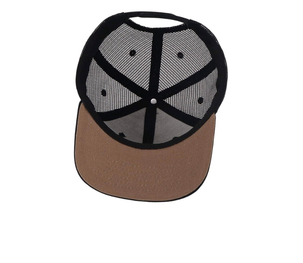 Black Trucker Snapback