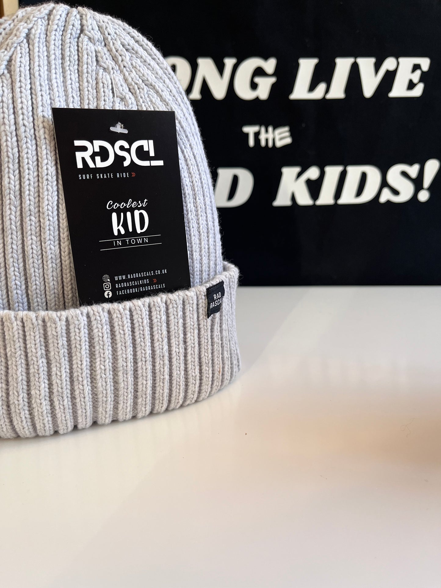 ORGANIC COTTON Grey Beanie