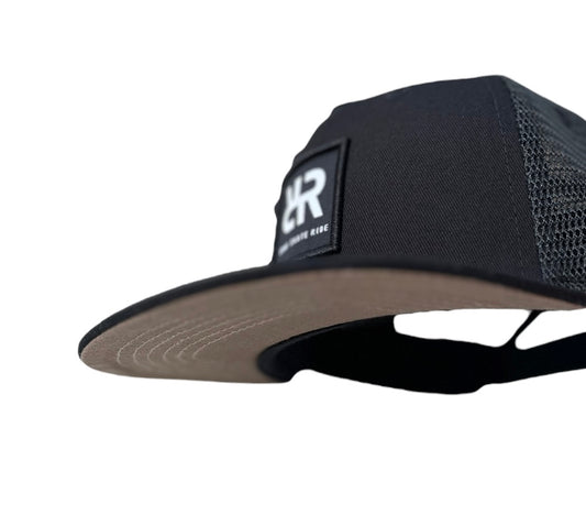 Black Trucker Snapback