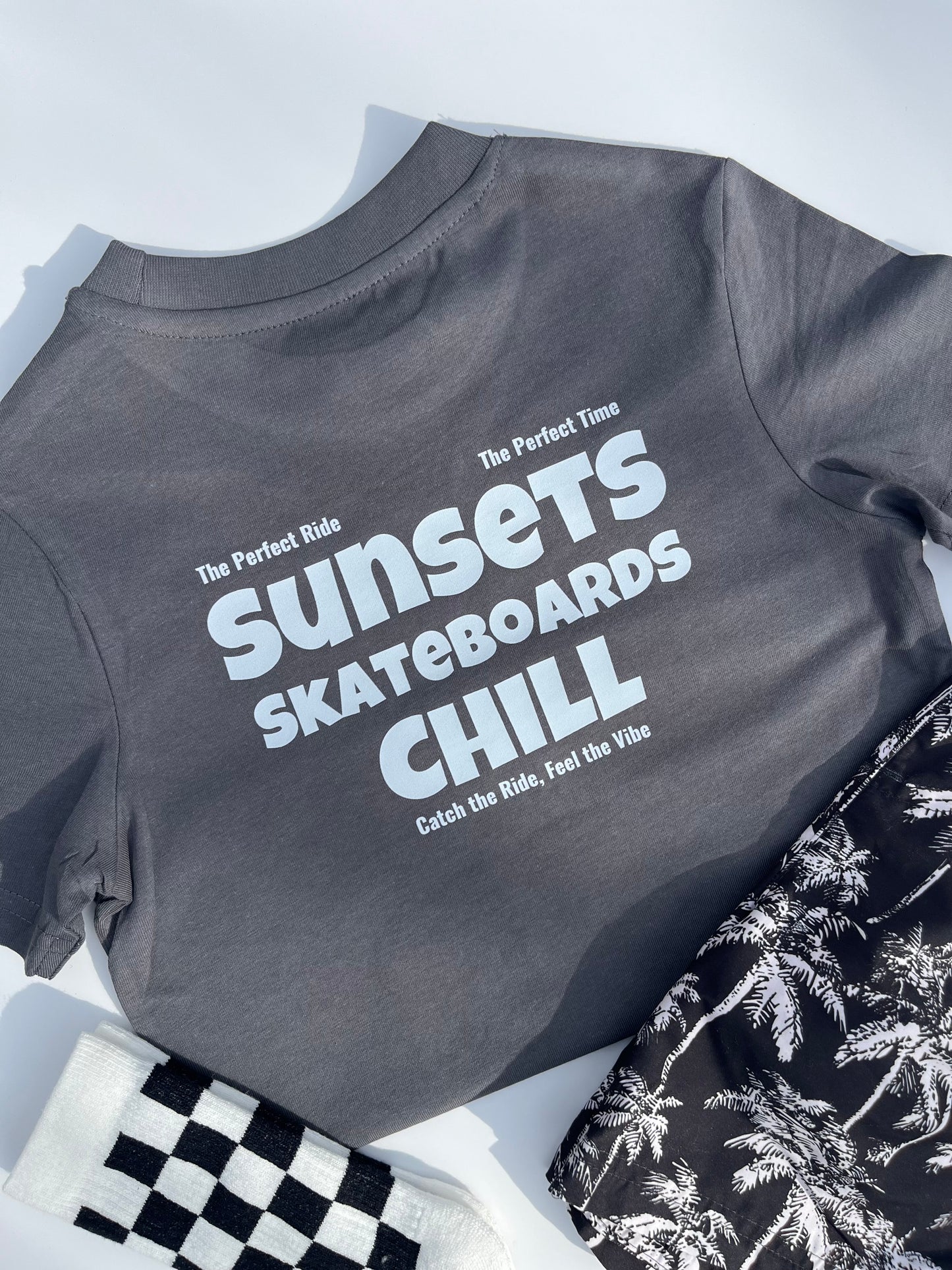 Sunsets Charcoal Tee