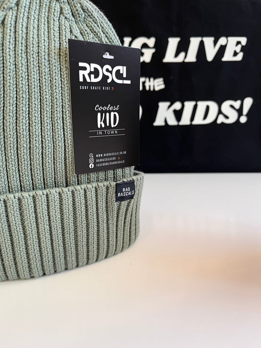 Dusty Green Beanie *Organic Cotton