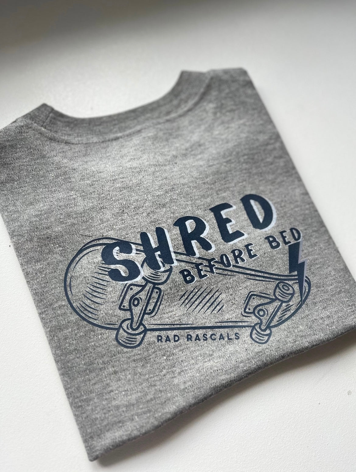 *SALE* Shred Before Bed Grey Marl Tee