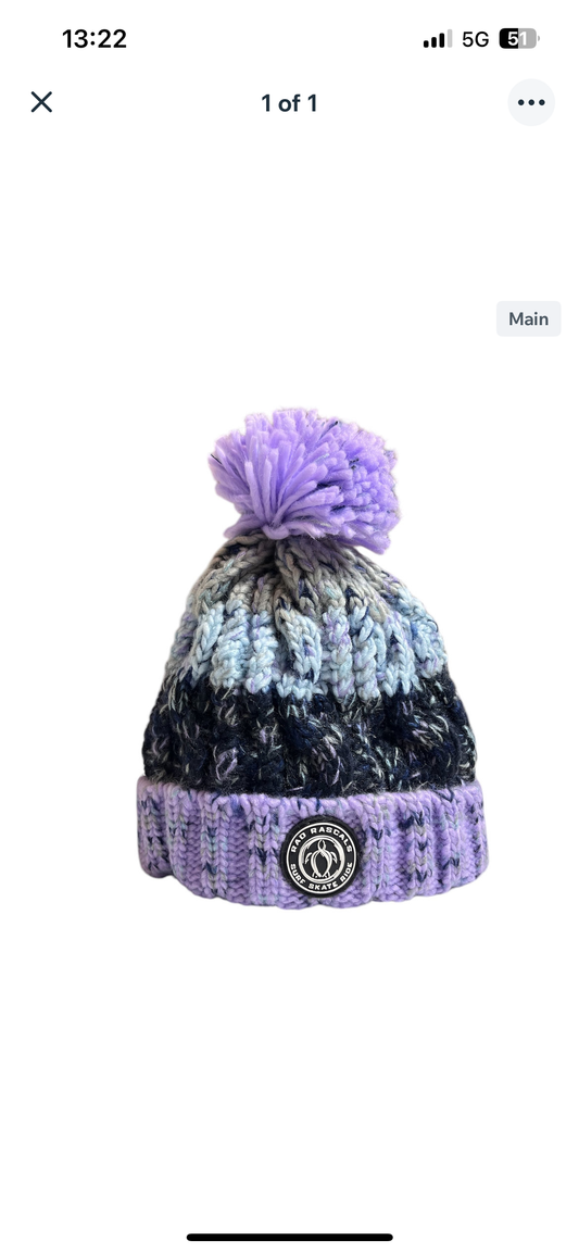 Ocean Pom Pom Beanie